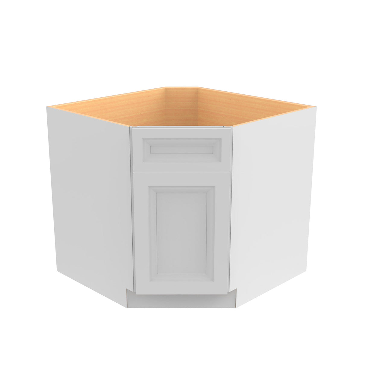 RTA - Richmond White - Diagonal Corner Sink Base Cabinet | 36"W x 34.5"H x 24"D
