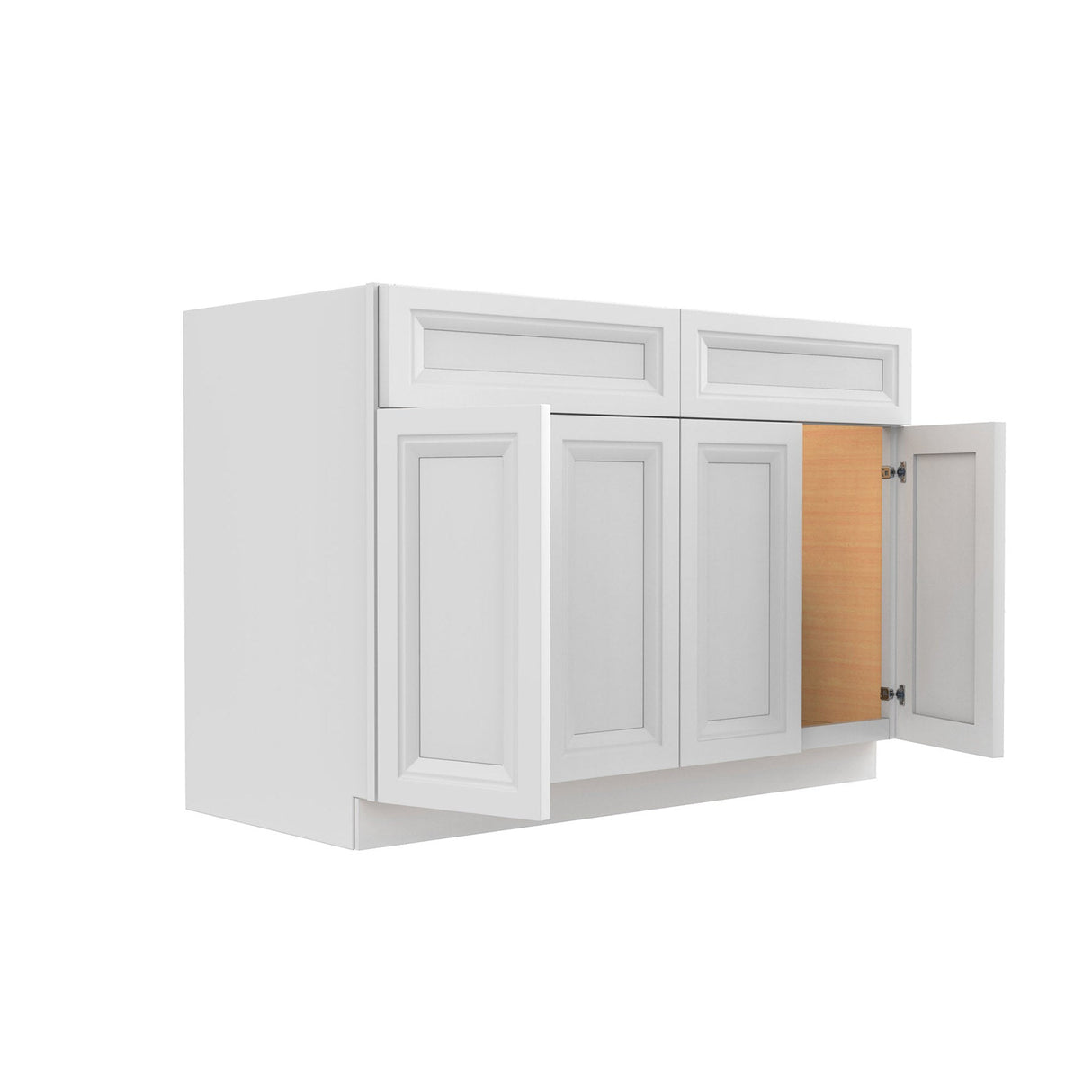 RTA - Richmond White - Sink Base Cabinet | 48"W x 34.5"H x 24"D
