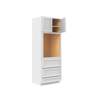 Assembled - Richmond White - Single Oven Cabinet | 30"W x 84"H x 24"D