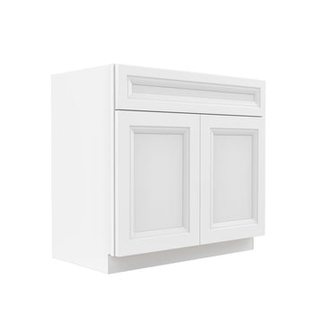 Assembled - Richmond White - Double Door Vanity Sink Base Cabinet | 36