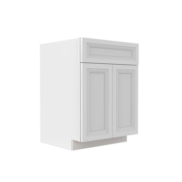 Assembled - Richmond White - Single Drawer Front 2 Door Sink Base Cabinet | 24