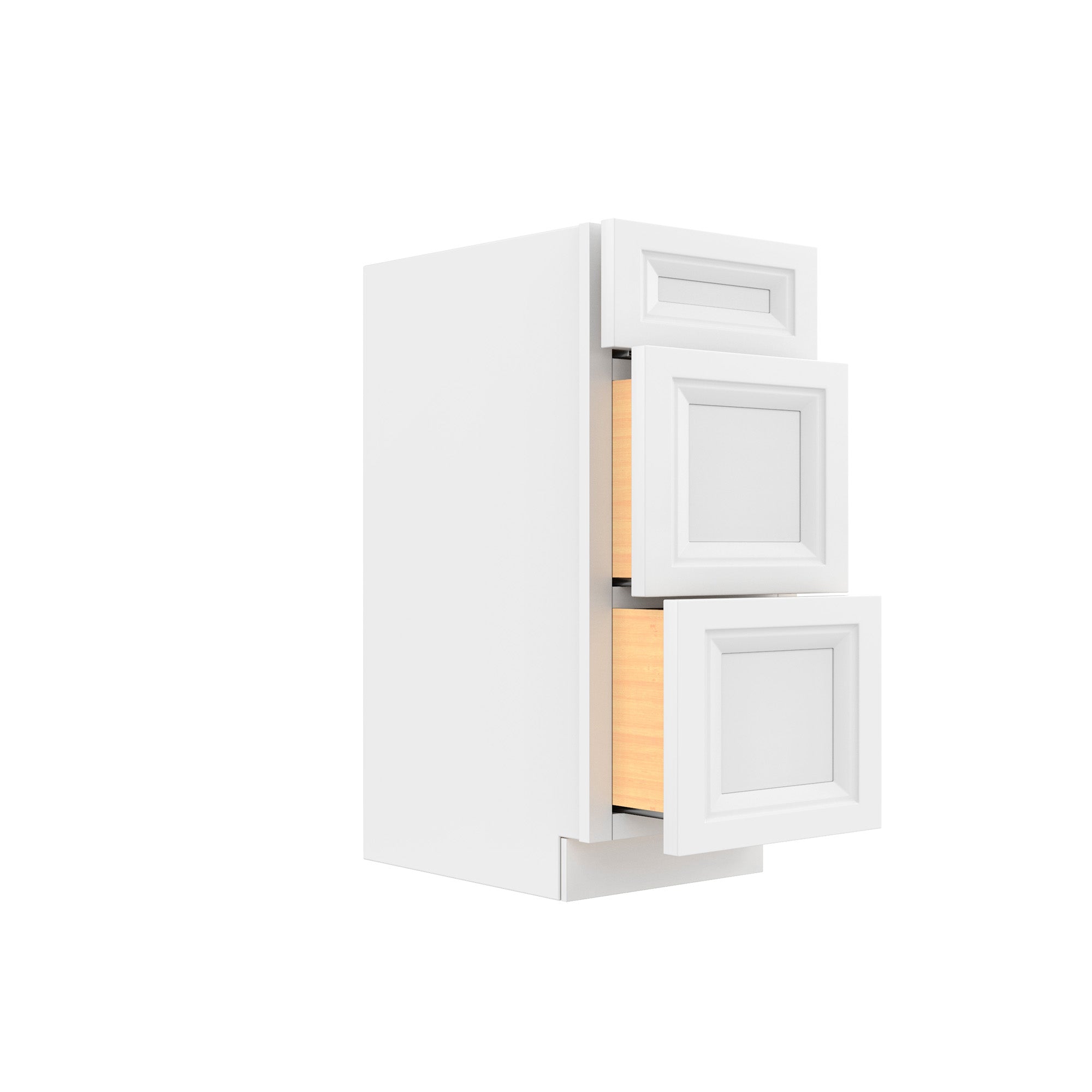 Assembled - Richmond White - Vanity Drawer Base Cabinet | 15"W x 34.5"H x 21"D