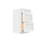 RTA - Richmond White - Vanity Drawer Base Cabinet | 18"W x 34.5"H x 21"D