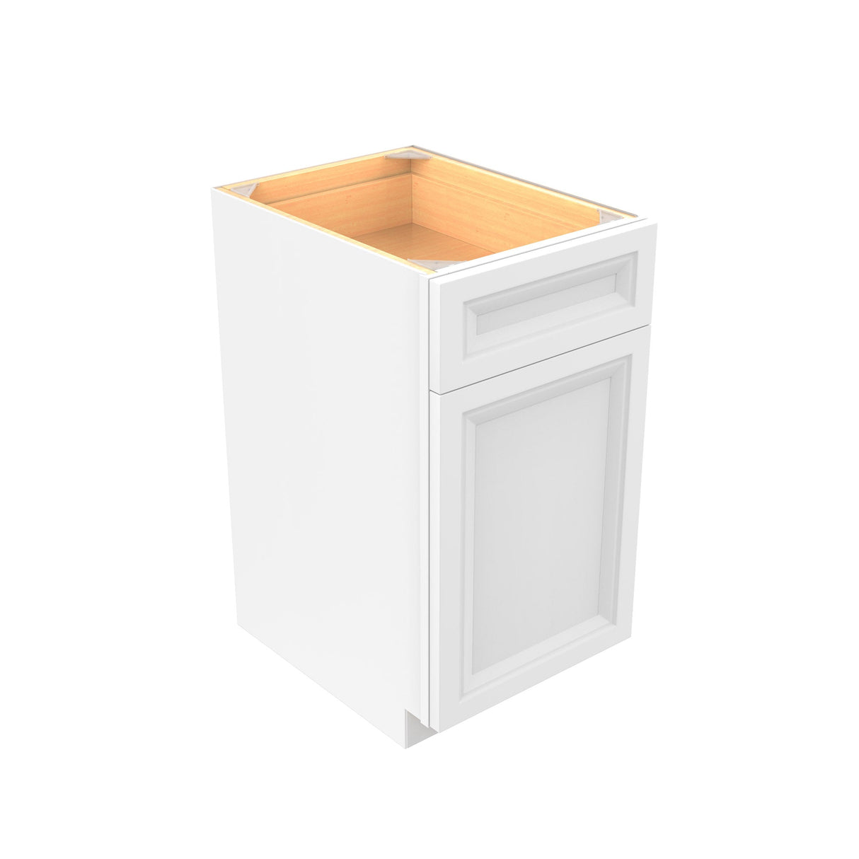 RTA - Richmond White - Waste Basket Cabinet | 18"W x 34.5"H x 24"D