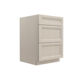 Richmond Stone - 3 Drawer Base Cabinet | 24"W x 34.5"H x 24"D