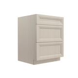 Richmond Stone - 3 Drawer Base Cabinet | 27"W x 34.5"H x 24"D