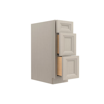 RTA - Richmond Stone - 3 Drawer Base Cabinet | 12"W x 34.5"H x 24"D
