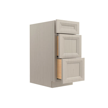 RTA - Richmond Stone - 3 Drawer Base Cabinet | 15"W x 34.5"H x 24"D
