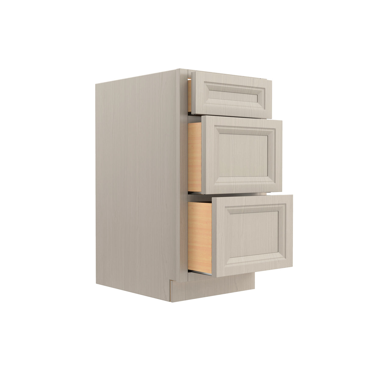 Richmond Stone - 3 Drawer Base Cabinet | 18"W x 34.5"H x 24"D