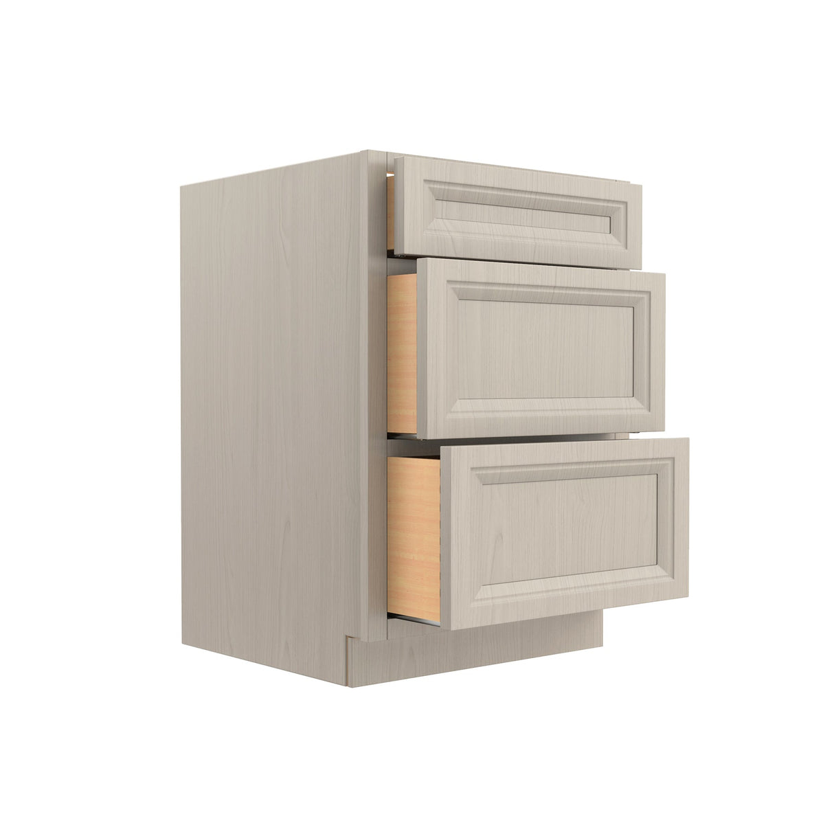 Richmond Stone - 3 Drawer Base Cabinet | 24"W x 34.5"H x 24"D