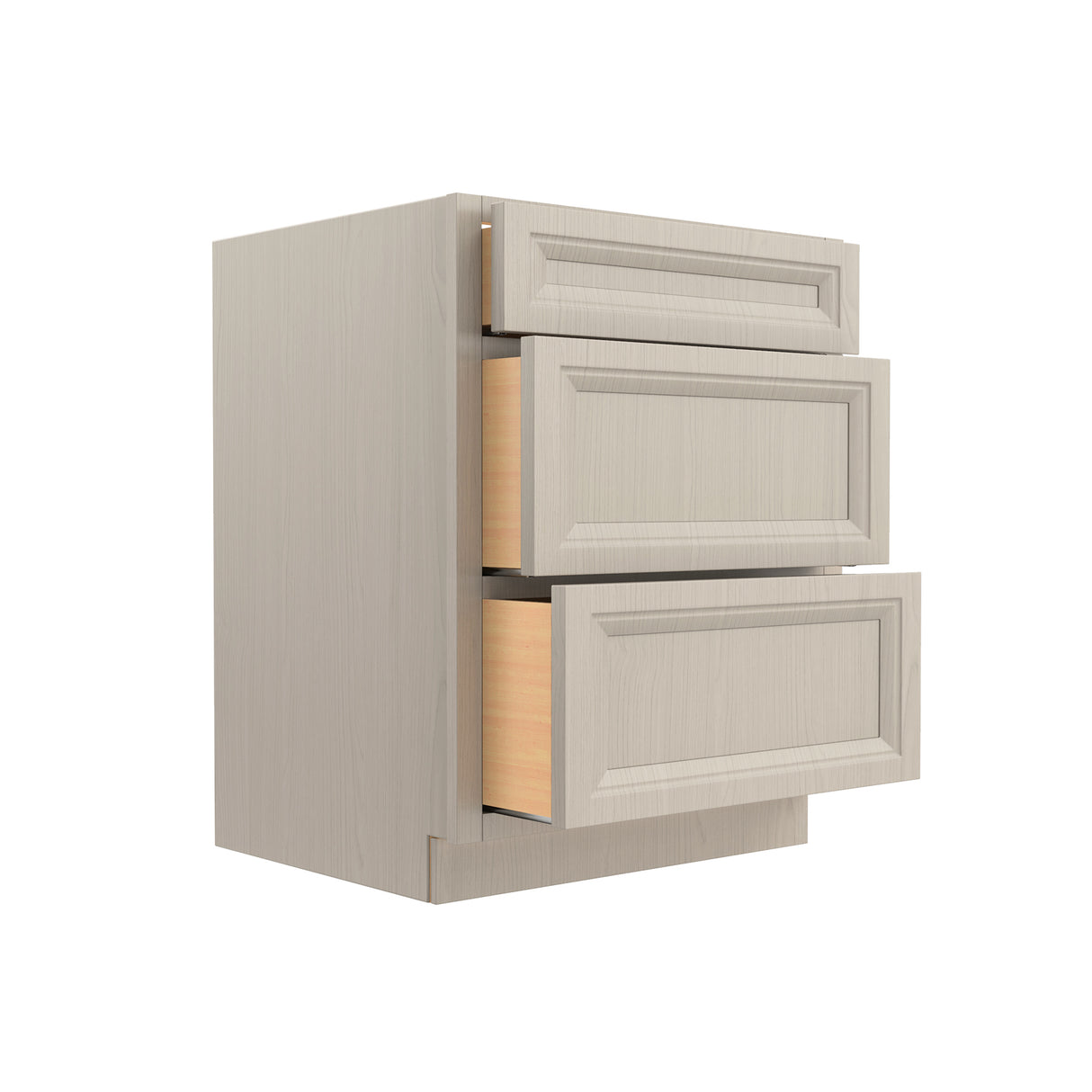 Richmond Stone - 3 Drawer Base Cabinet | 27"W x 34.5"H x 24"D