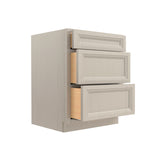 Richmond Stone - 3 Drawer Base Cabinet | 27"W x 34.5"H x 24"D