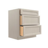 Richmond Stone - 3 Drawer Base Cabinet | 30"W x 34.5"H x 24"D
