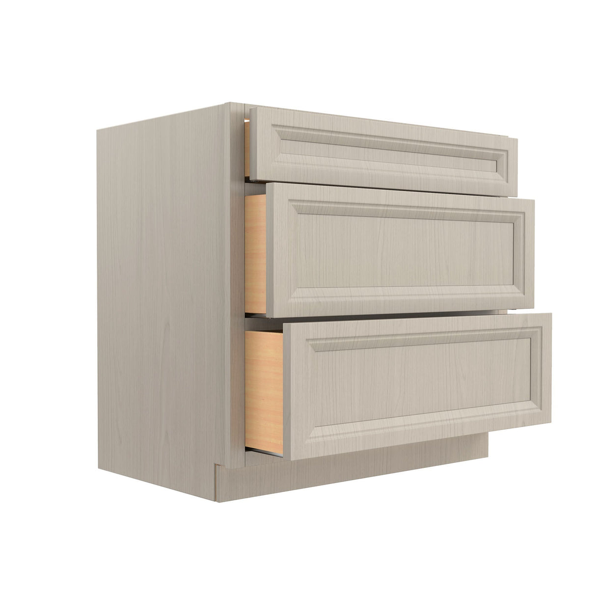 Richmond Stone - 3 Drawer Base Cabinet | 36"W x 34.5"H x 24"D