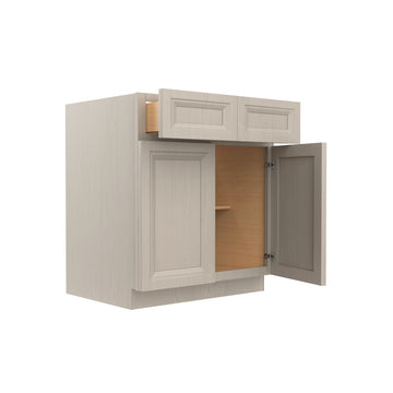 RTA - Double Door Base Cabinet | 30"W x 34.5"H x 24"D - Richmond Stone