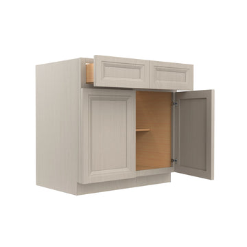 RTA - Double Door Base Cabinet | 33"W x 34.5"H x 24"D - Richmond Stone