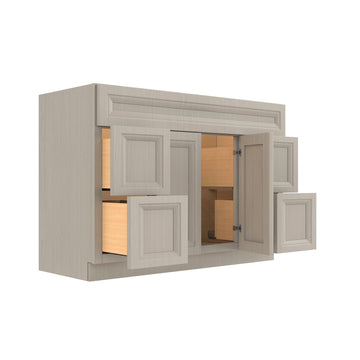 RTA - Double Door & Drawer Vanity Sink Base Cabinet | 48"W x 34.5"H x 21"D - Richmond Stone