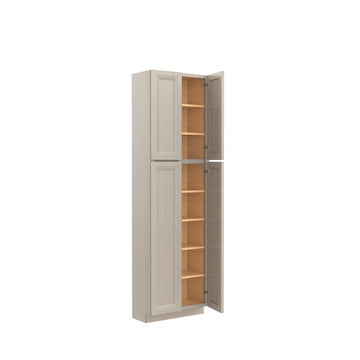 Richmond Stone - Double Door Utility Cabinet | 24"W x 84"H x 12"D