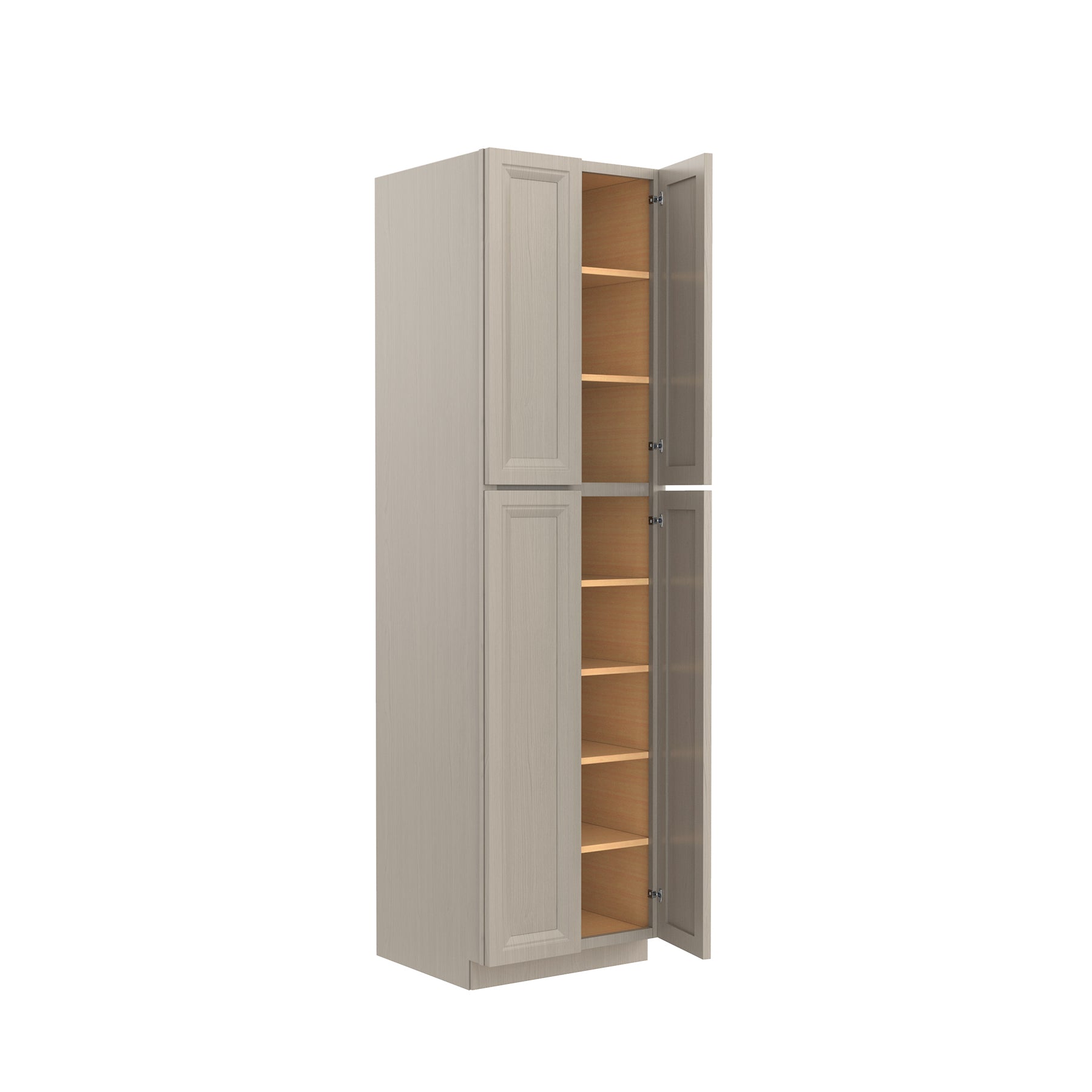 RTA - Double Door Utility Cabinet | 24"W x 90"H x 24"D - Richmond Stone