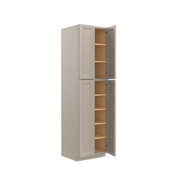 RTA - Double Door Utility Cabinet | 24"W x 90"H x 24"D - Richmond Stone