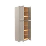RTA - Double Door Utility Cabinet | 30"W x 90"H x 24"D - Richmond Stone