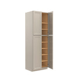 Richmond Stone - Double Door Utility Cabinet | 30"W x 90"H x 24"D