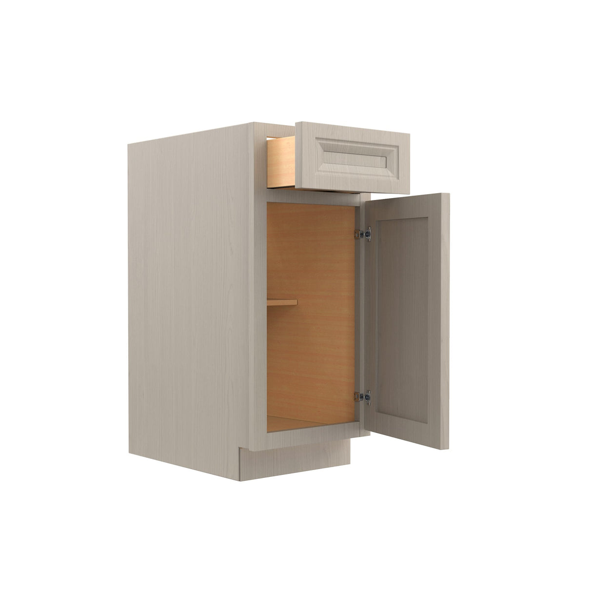 RTA - Single Door Base Cabinet | 15"W x 34.5"H x 24"D - Richmond Stone