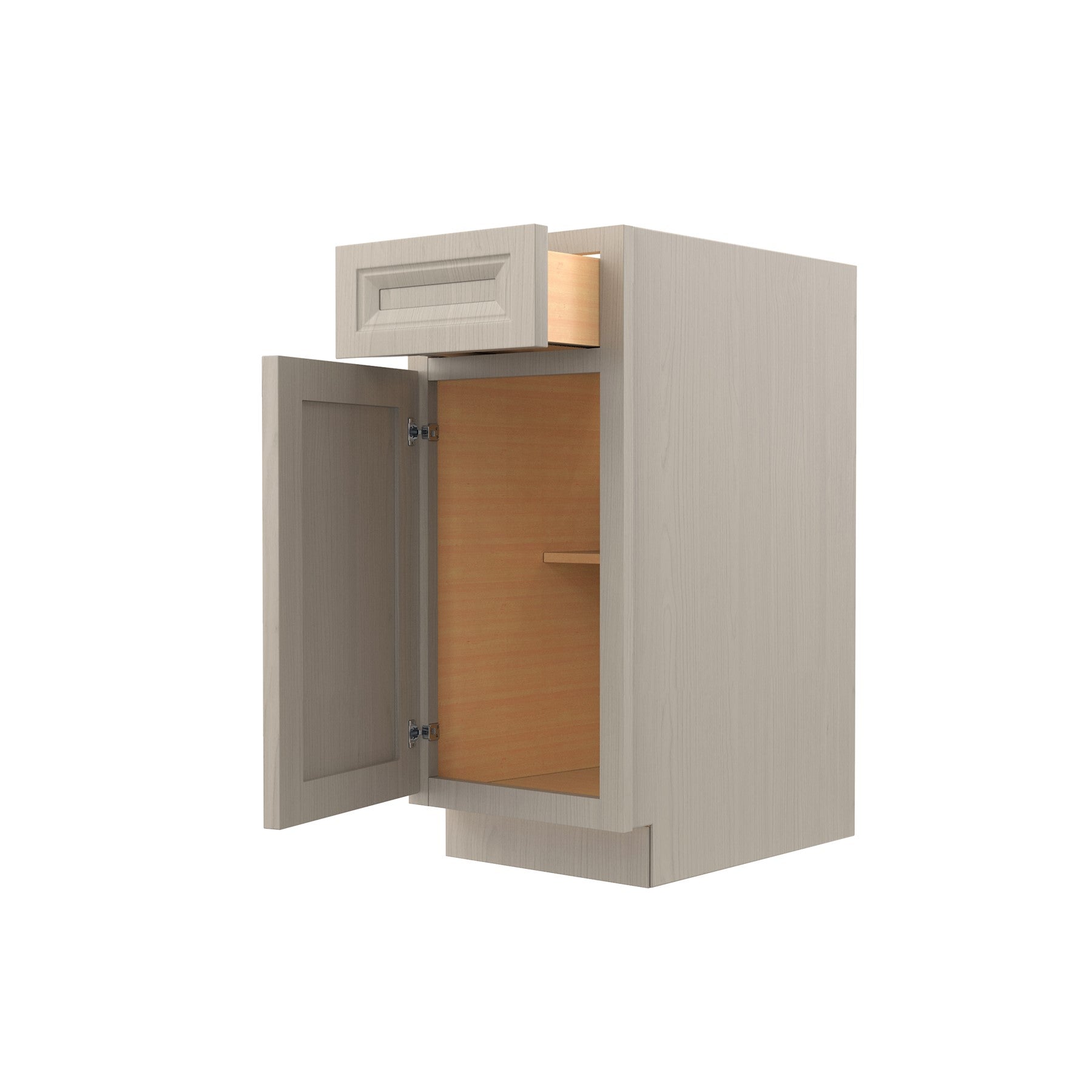 RTA - Single Door Base Cabinet | 15"W x 34.5"H x 24"D - Richmond Stone