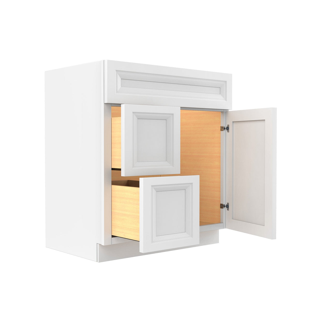 RTA - Richmond White - Vanity Sink Base Cabinet | 30"W x 34.5"H x 21"D