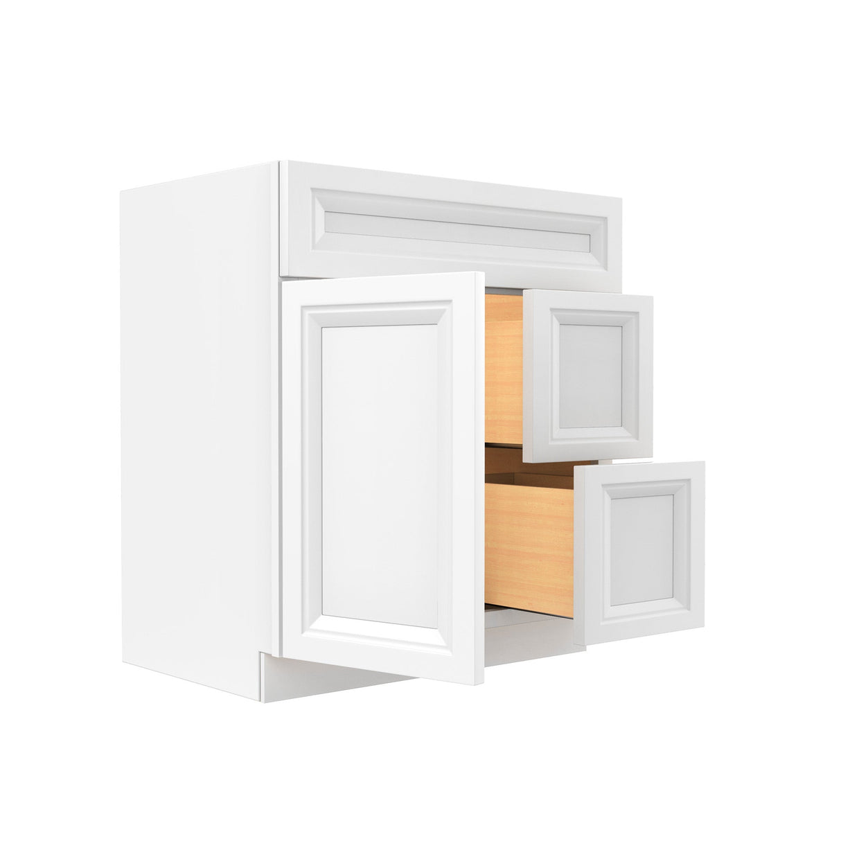RTA - Richmond White - Vanity Sink Base Cabinet | 30"W x 34.5"H x 21"D