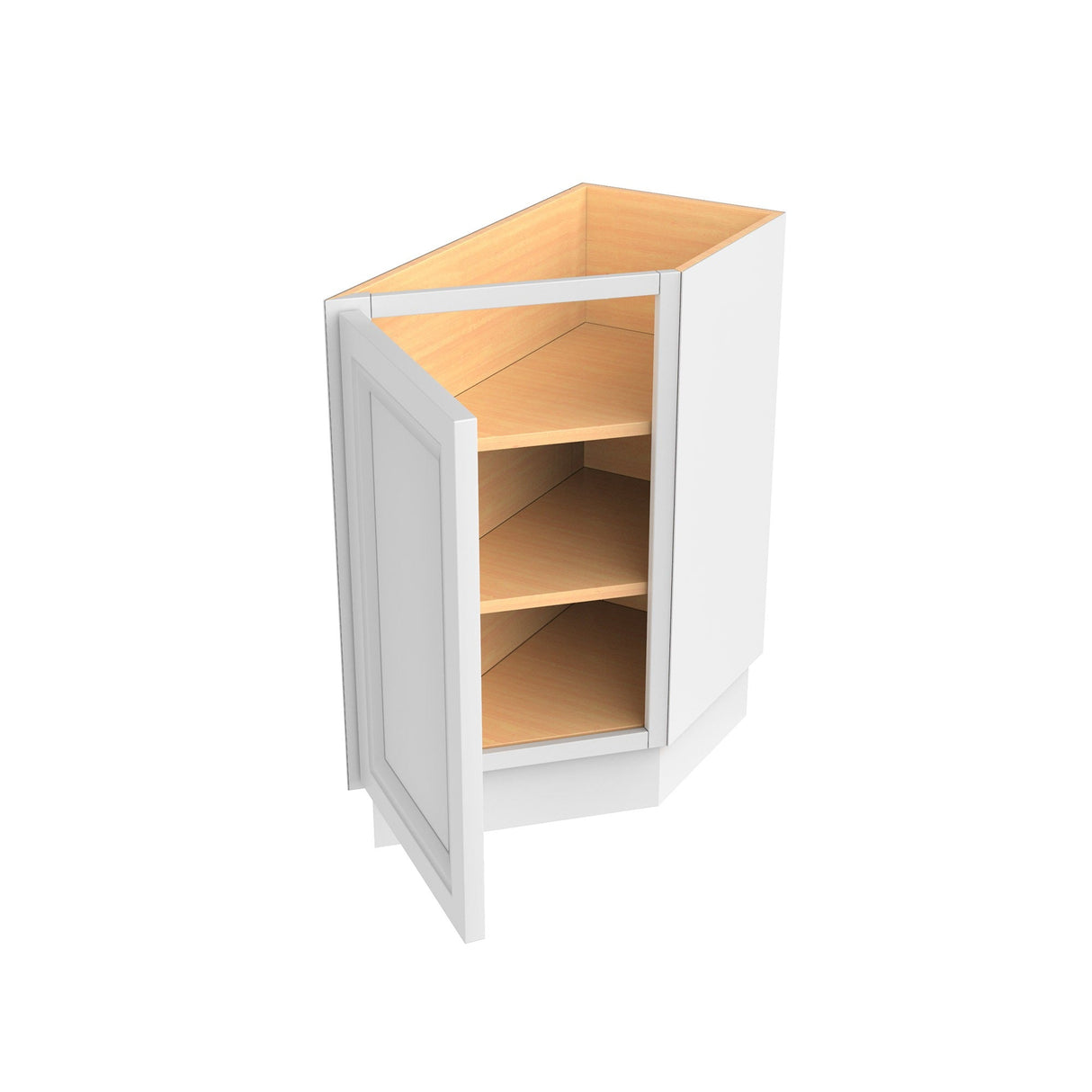 RTA - Richmond White - Angle Base End Cabinet | 24"W x 34.5"H x 12"D