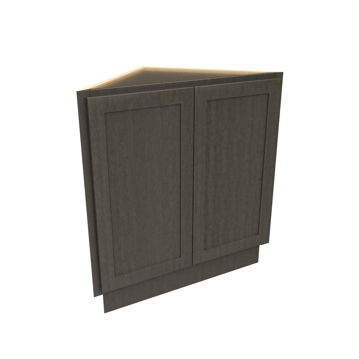 RTA - Elegant Smoky Grey - Straight Base End Cabinet | 24"W x 34.5"H x 24"D