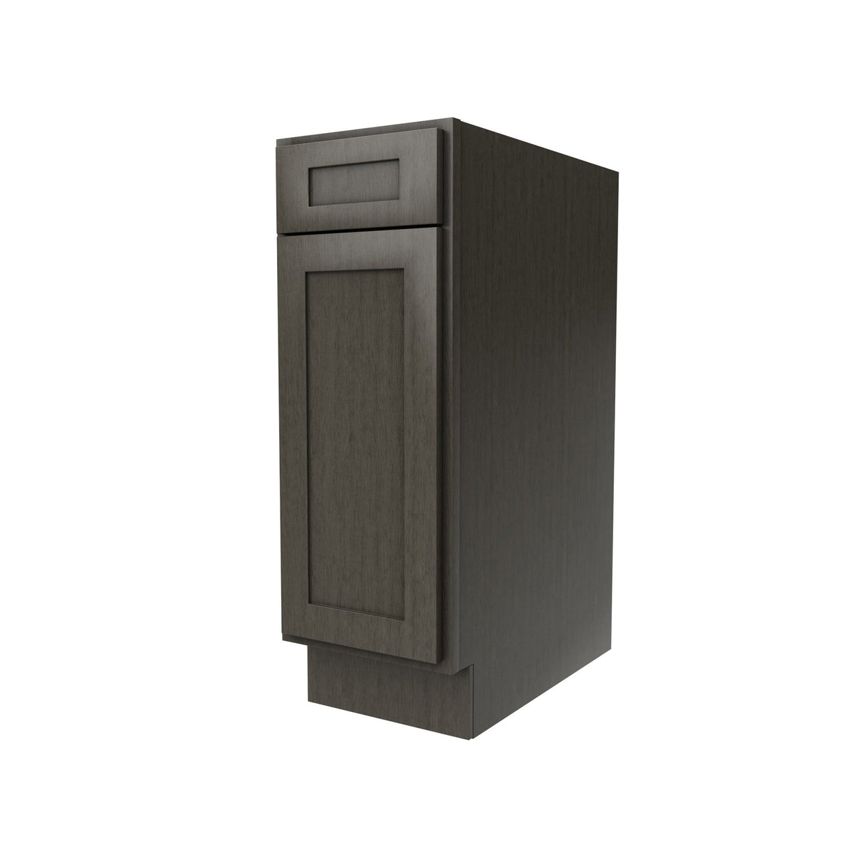RTA - Elegant Smoky Grey - Single Door & Drawer Base Cabinet | 12"W x 34.5"H x 24"D