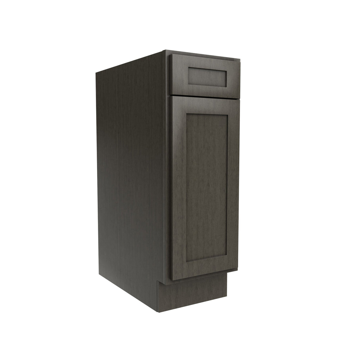 RTA - Elegant Smoky Grey - Single Door & Drawer Base Cabinet | 12"W x 34.5"H x 24"D