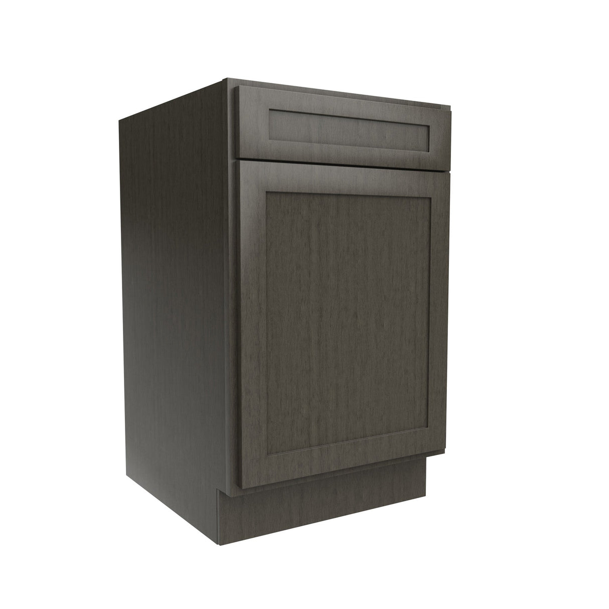 RTA - Elegant Smoky Grey - Single Door & Drawer Base Cabinet | 21"W x 34.5"H x 24"D
