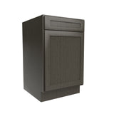 RTA - Elegant Smoky Grey - Single Door & Drawer Base Cabinet | 21"W x 34.5"H x 24"D