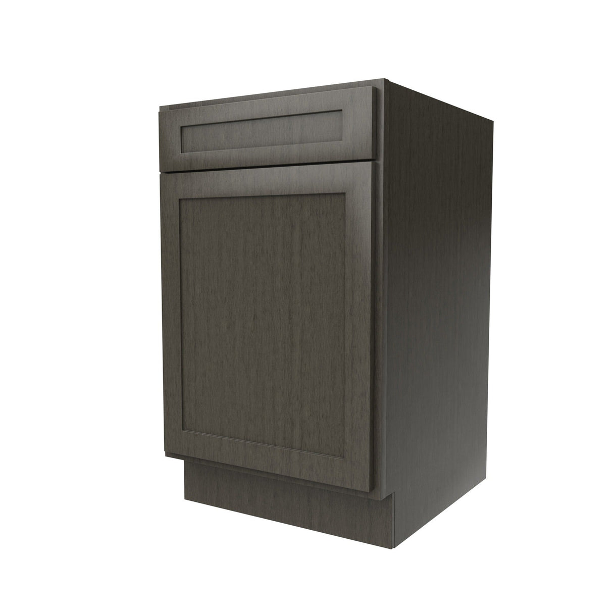 RTA - Elegant Smoky Grey - Single Door & Drawer Base Cabinet | 21"W x 34.5"H x 24"D