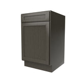 RTA - Elegant Smoky Grey - Single Door & Drawer Base Cabinet | 21"W x 34.5"H x 24"D