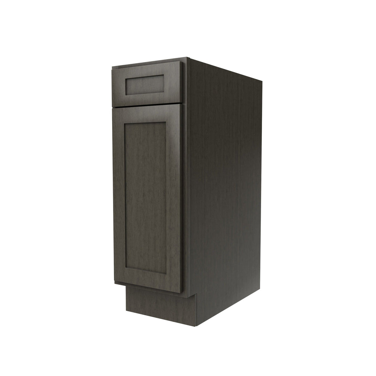 RTA - Elegant Smoky Grey - Single Door & Drawer Base Cabinet | 12"W x 34.5"H x 24"D