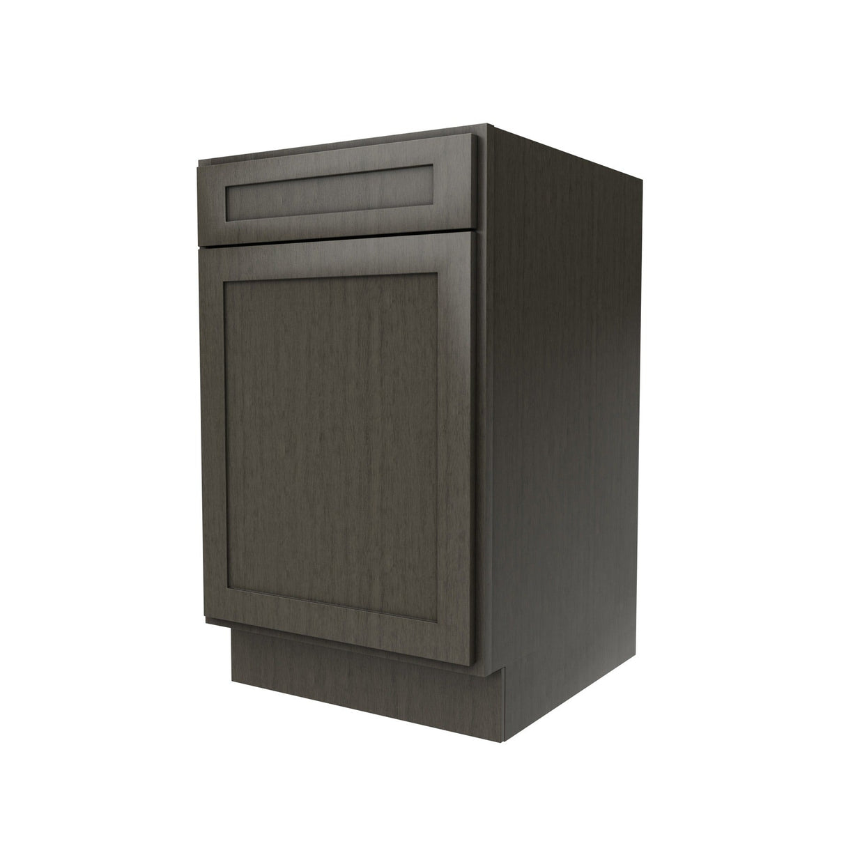 RTA - Elegant Smoky Grey - Single Door & Drawer Base Cabinet | 21"W x 34.5"H x 24"D