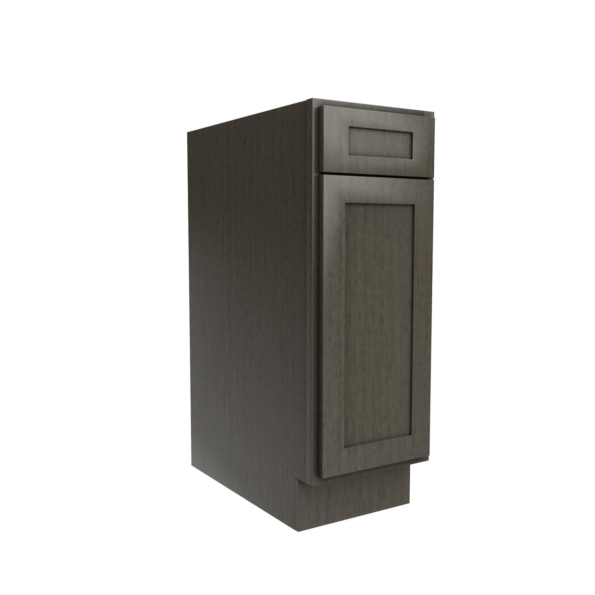 RTA - Elegant Smoky Grey - Single Door & Drawer Base Cabinet | 12"W x 34.5"H x 24"D