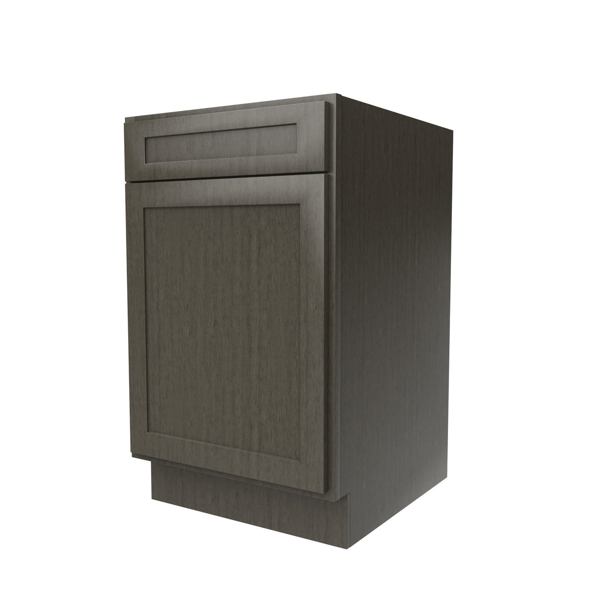 RTA - Elegant Smoky Grey - Single Door & Drawer Base Cabinet | 21"W x 34.5"H x 24"D