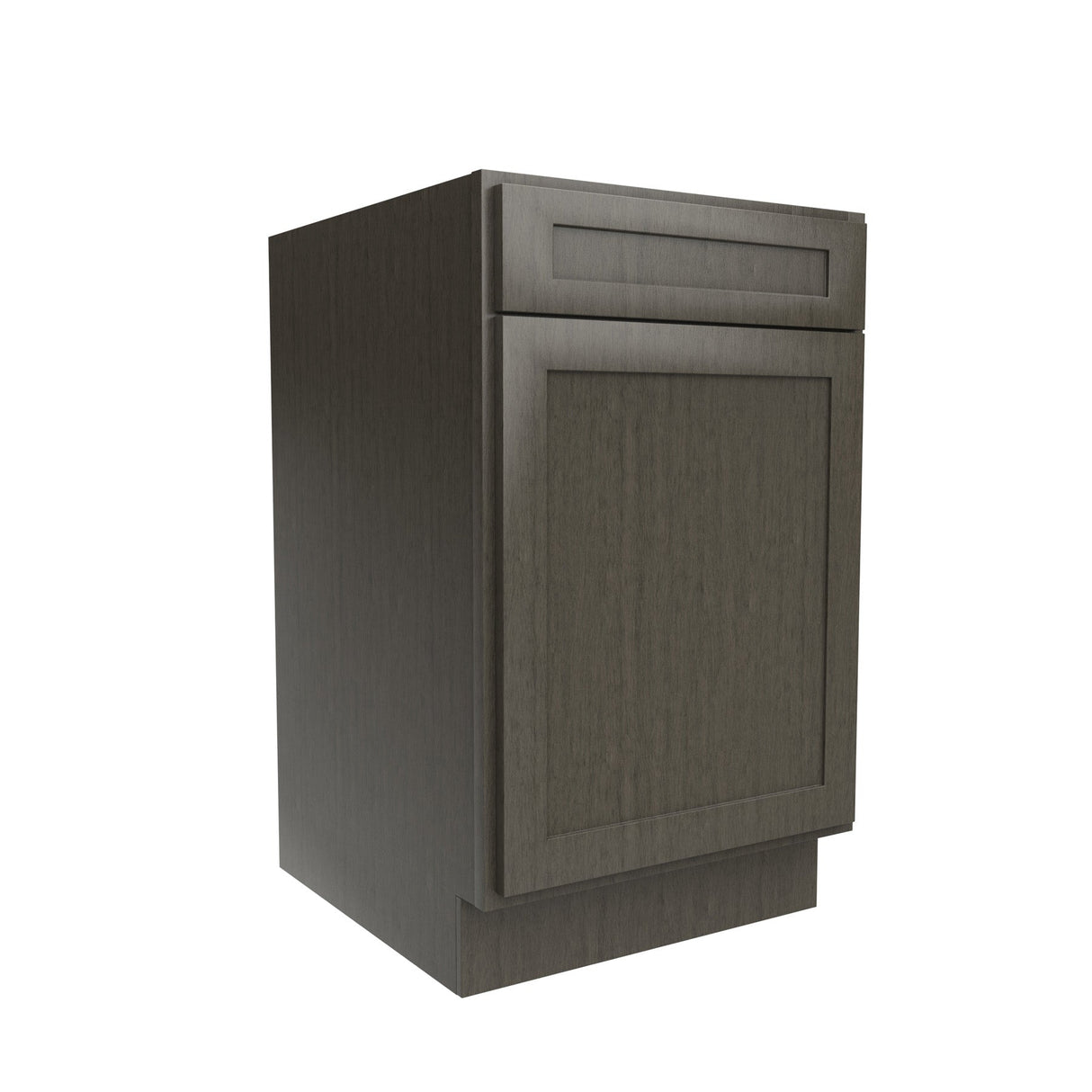 RTA - Elegant Smoky Grey - Single Door & Drawer Base Cabinet | 21"W x 34.5"H x 24"D