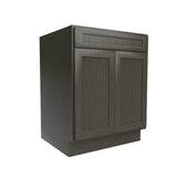 RTA - Elegant Smoky Grey - Single Drawer & Double Door Base Cabinet | 27"W x 34.5"H x 24"D