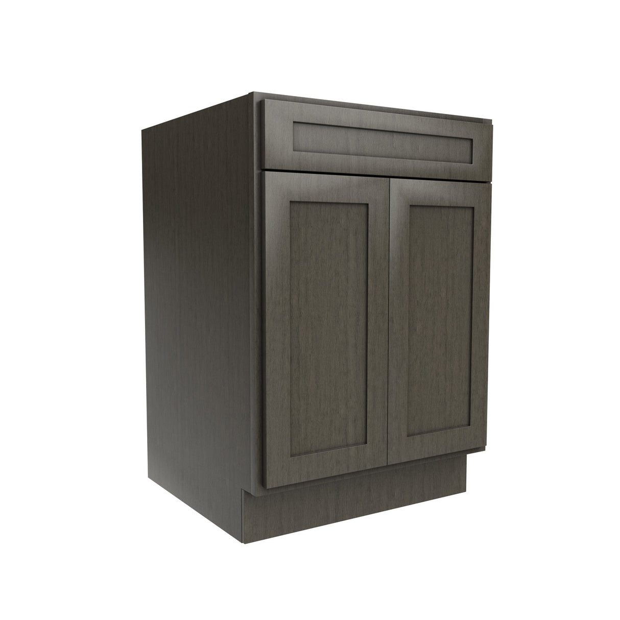 RTA - Elegant Smoky Grey - Single Drawer & Double Door Base Cabinet | 24"W x 34.5"H x 24"D