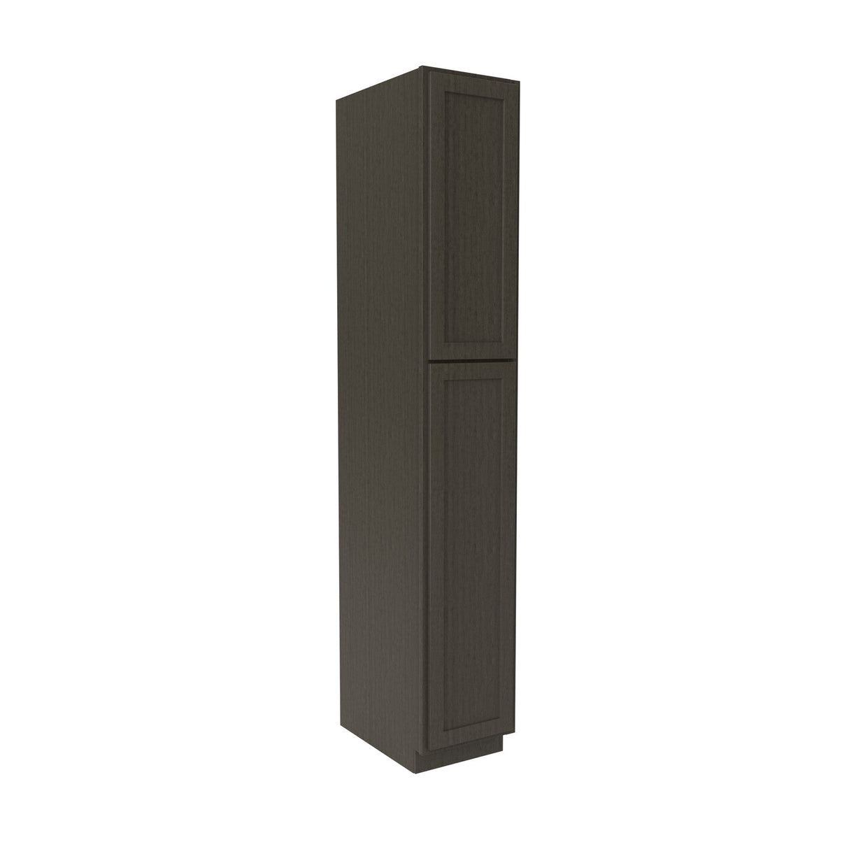 RTA - Elegant Smoky Grey - Single Door Utility Cabinet | 15"W x 90"H x 24"D