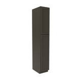 RTA - Elegant Smoky Grey - Single Door Utility Cabinet | 15"W x 90"H x 24"D