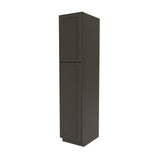 RTA - Elegant Smoky Grey - Single Door Utility Cabinet | 18"W x 84"H x 24"D