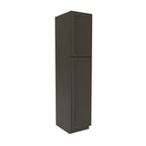 RTA - Elegant Smoky Grey - Single Door Utility Cabinet | 18"W x 84"H x 24"D