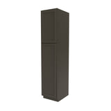 RTA - Elegant Smoky Grey - Single Door Utility Cabinet | 18"W x 84"H x 24"D